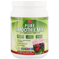 Olympian Labs Inc., Mélange de smoothie pur avec protéines, aromatisé naturellement, 18,9 oz (480 g)