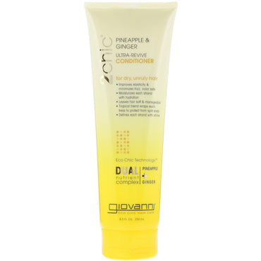 Giovanni, 2chic, Ultra-Revive Conditioner, for Dry, Unruly Hair, Pineapple & Ginger, 8.5 fl oz (250 ml)