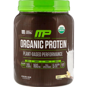 MusclePharm Natural, بروتين، نباتي، الفانيليا، 1.25 رطل (567 جم)