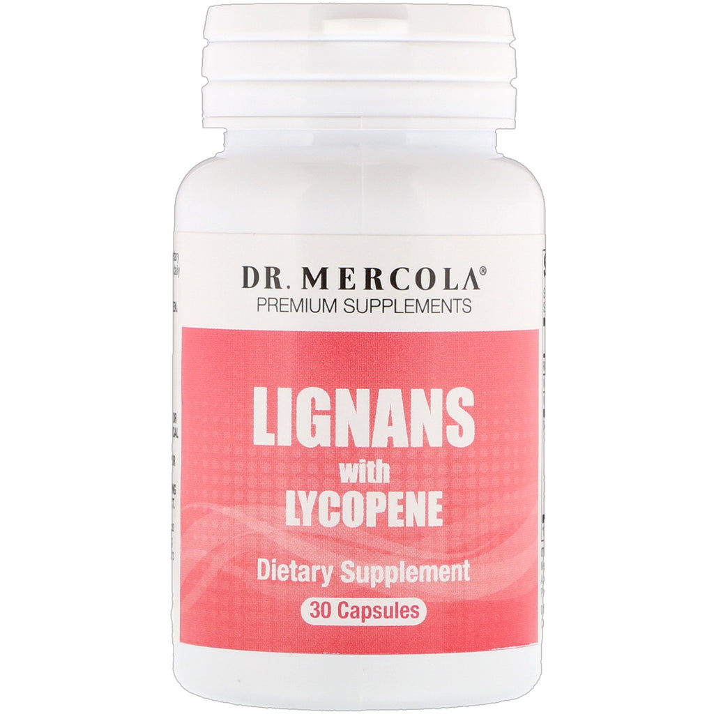 Dr Mercola, Lignanes avec lycopène, 30 gélules