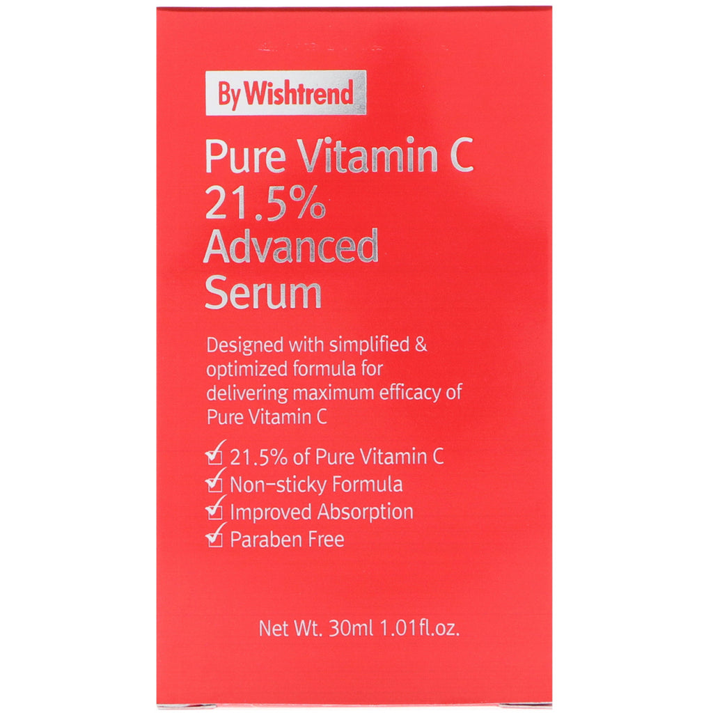Wishtrend, Czysta witamina C, 21,5% zaawansowane serum, 30 ml