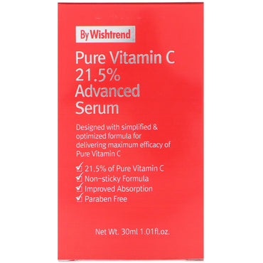 Wishtrend, Vitamina C pura, suero avanzado al 21,5 %, 30 ml (1,0 oz. líq.)