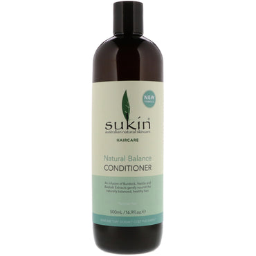 Sukin, Natural Balance Conditioner, normaal haar, 16,9 fl oz (500 ml)