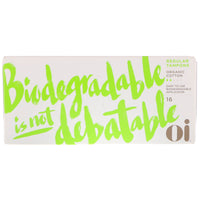 Oi,  Cotton Tampons, Biodegradable, Regular, 16 Tampons