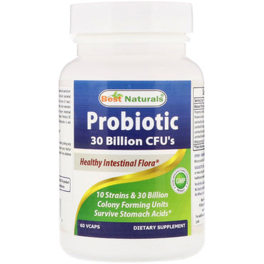 Beste natuurlijke stoffen, probiotica, 30 miljard CFU's, 60 VCaps