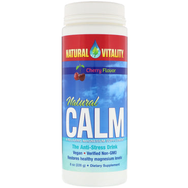 Natural Vitality, Natural Calm, The Anti-Stress Drink, Cherry Flavor, 8 oz (226 g)