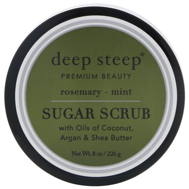 Deep Steep, Sugar Scrub, Rosemary - Mint, 8 oz (226 g)