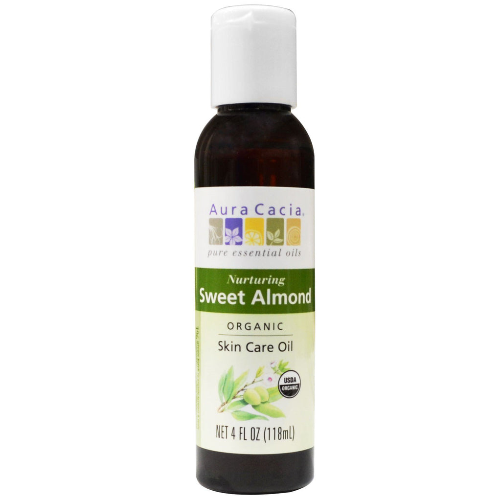 Aura Cacia, s, Skin Care Oil, Nurturing Sweet Almond, 4 fl oz (118 ml)
