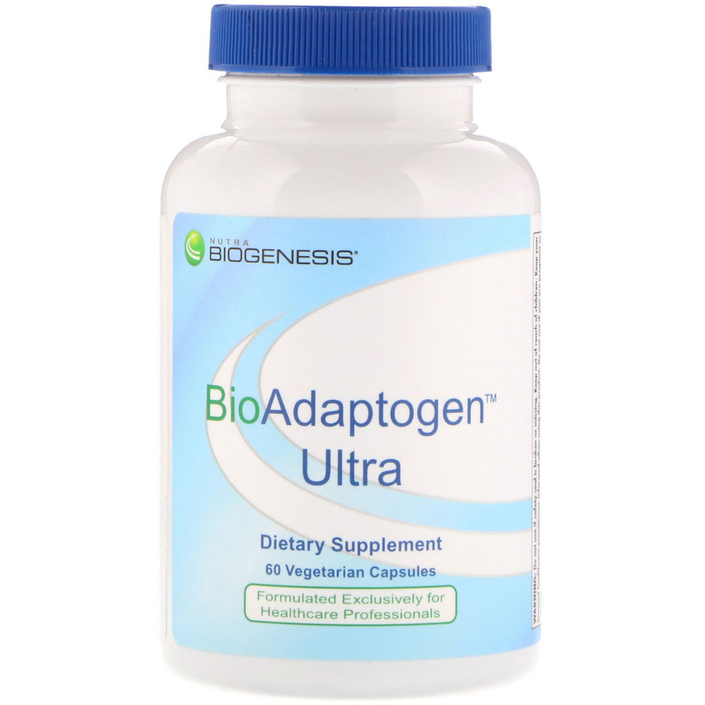 Nutra biogenèse, bioadaptogène ultra, 60 gélules végétariennes