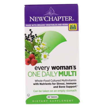 New Chapter、Every Woman's One Daily Multi、48 錠剤
