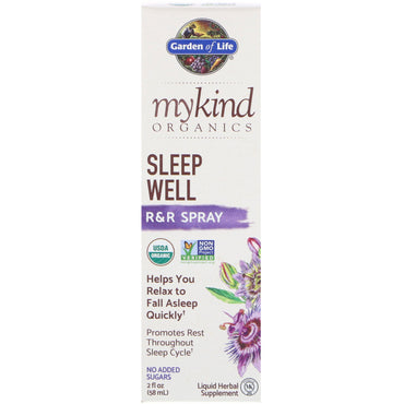 Garden of Life, MyKind s, Sleep Well, R&R Spray, 2 fl oz (58 ml)