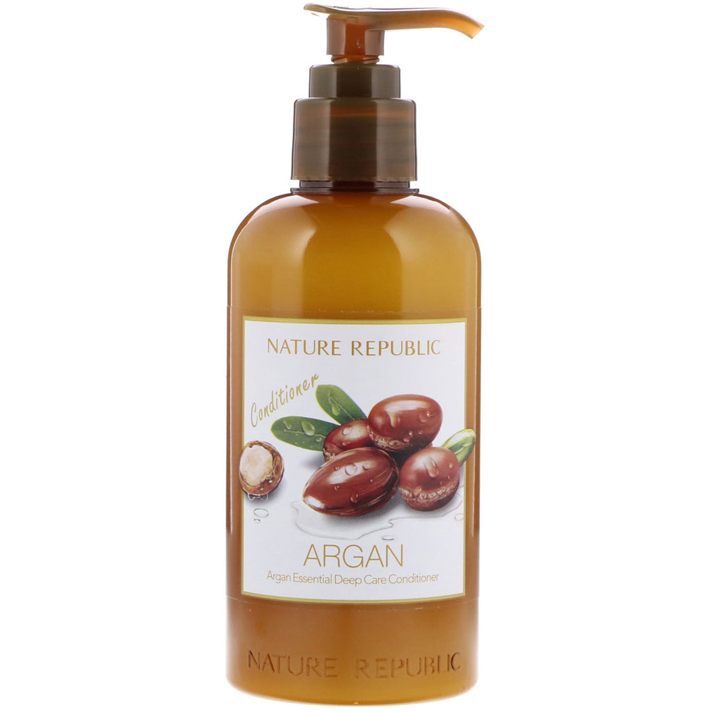 Nature Republic, Après-shampoing Argan Essential Deep Care, 10,13 fl oz (300 ml)