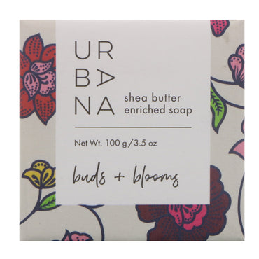 European Soaps, LLC, Urbana, Shea Butter Enriched Soap, Buds + Blooms, 3.5 oz (100 g)