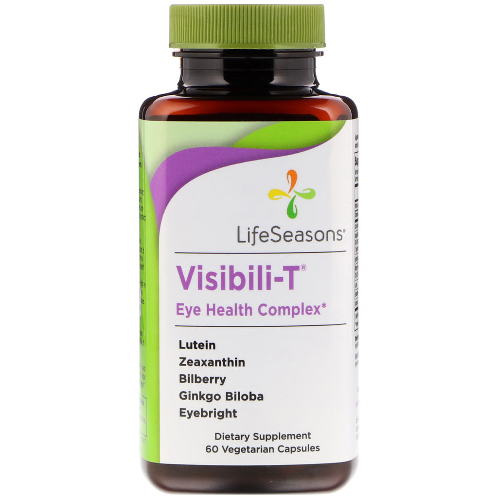 Lifeseasons, visibili-t, complexe santé oculaire, 60 capsules végétariennes