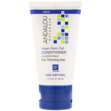 Andalou Naturals, Conditioner, Anti-Aging, für dünner werdendes Haar, Argan-Stammzellen, 1,7 fl oz (50 ml)