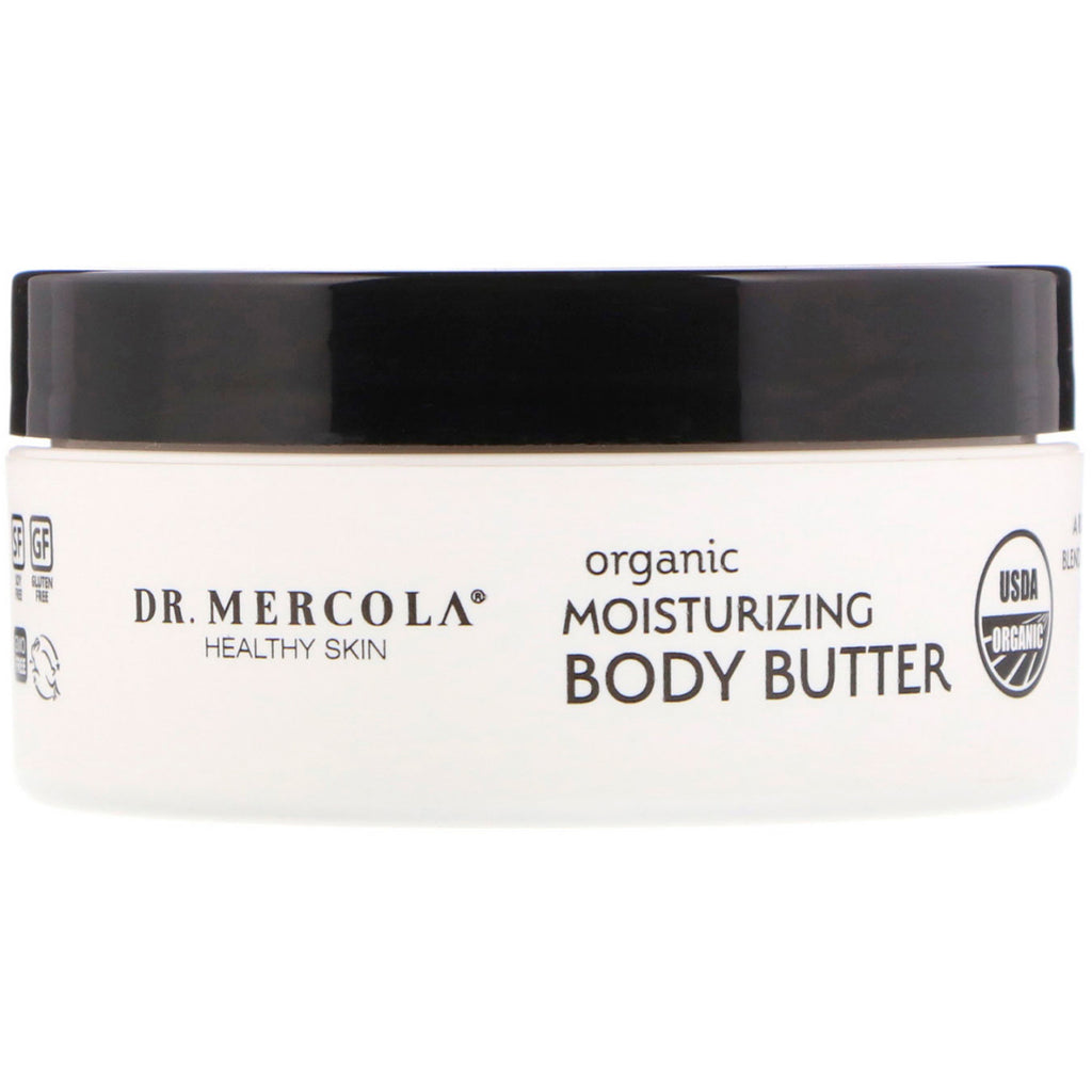 Dr. Mercola, Beurre corporel hydratant, non parfumé, 4 oz (113 g)