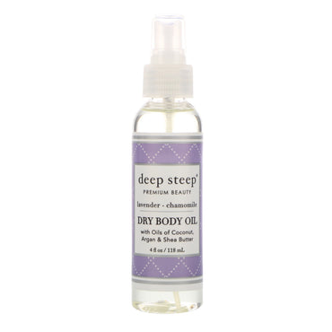 Deep Steep, trockenes Körperöl, Lavendel – Kamille, 4 fl oz (118 ml)