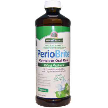 Nature's Answer PerioBrite Natürliches Mundwasser Coolmint 16 fl oz (480 ml)