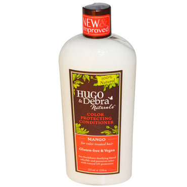 Hugo Naturals, Après-shampooing protecteur de couleur, Mangue, 12 fl oz (355 ml)