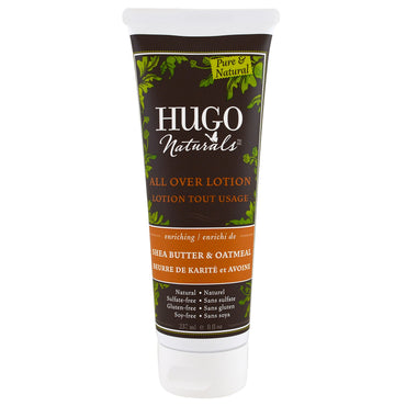 Hugo Naturals, all over lotion, sheasmør og havregryn, 8 fl oz (237 ml)
