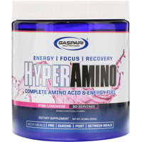 Gaspari Nutrition, HyperAmino, Pink Lemonade, 10.58 oz (300 g)