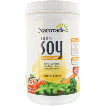 Naturade, 100 % potenciador de proteína de soja, sabor natural, 29,6 oz (840 g)