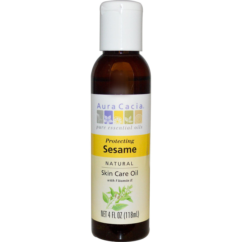 Aura Cacia, Natural Skin Care Oil, Protecting Sesame, 4 fl oz (118 ml)