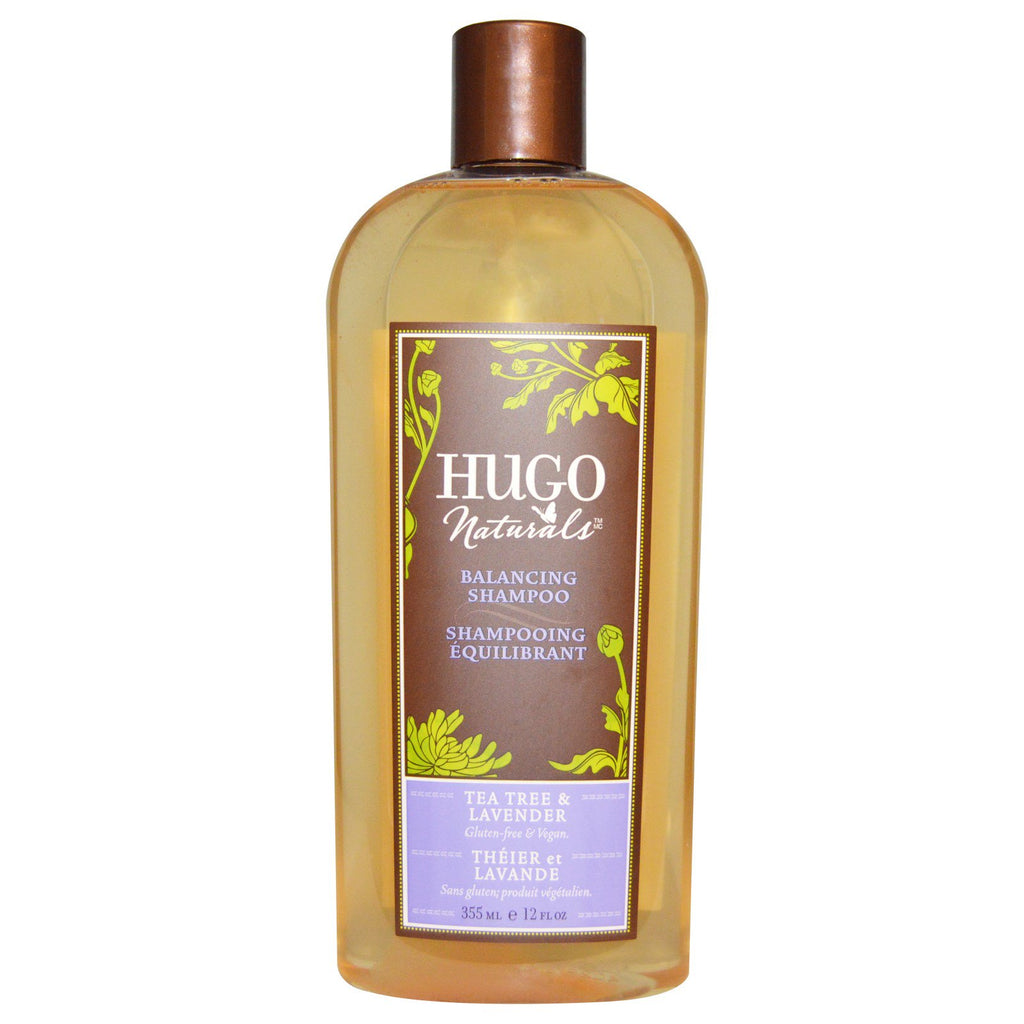Hugo Naturals, شامبو متوازن، شجرة الشاي واللافندر، 12 أونصة سائلة (355 مل)