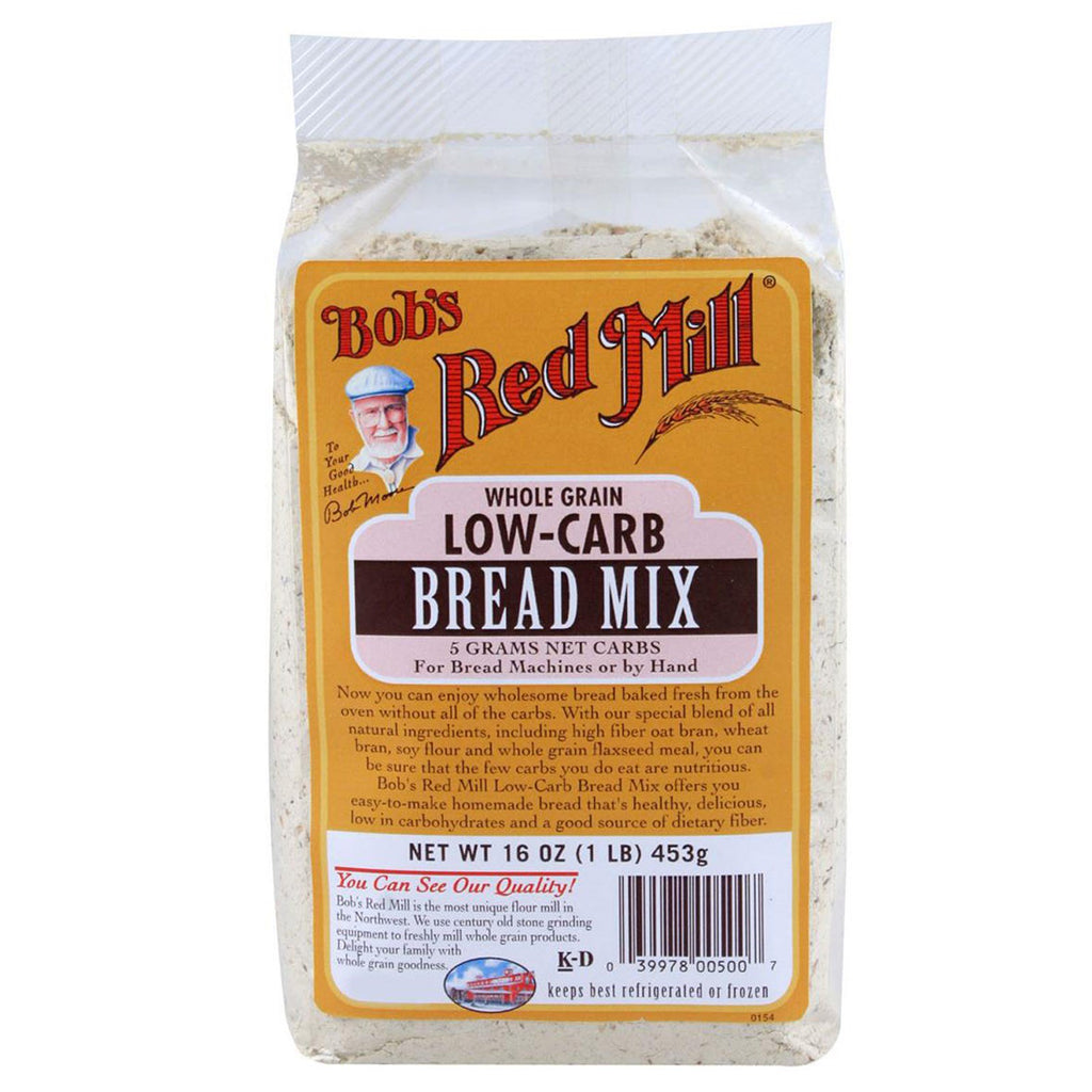 Bob's Red Mill, mieszanka chleba o niskiej zawartości węglowodanów, 16 uncji (453 g)
