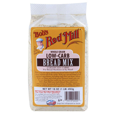Bob's Red Mill, mezcla de pan baja en carbohidratos, 16 oz (453 g)