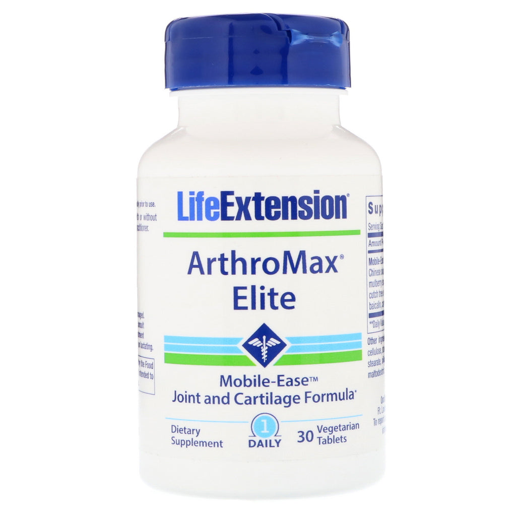 Life Extension、アルスロマックス エリート、ベジタリアン タブレット 30 錠
