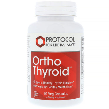 Protocole pour l'équilibre de la vie, Ortho Thyroïde, 90 capsules végétales