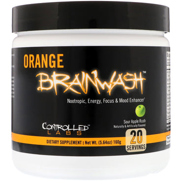 Controlled Labs, Orange Brainwash, Rush de manzana agria, 5,64 oz (160 g)