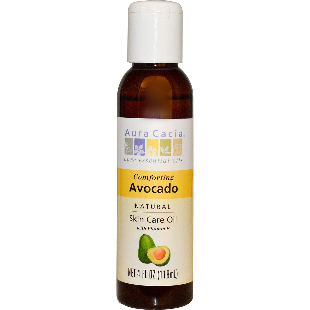 Aura Cacia, Huile de soin naturelle pour la peau, Avocat réconfortant, 4 fl oz (118 ml)