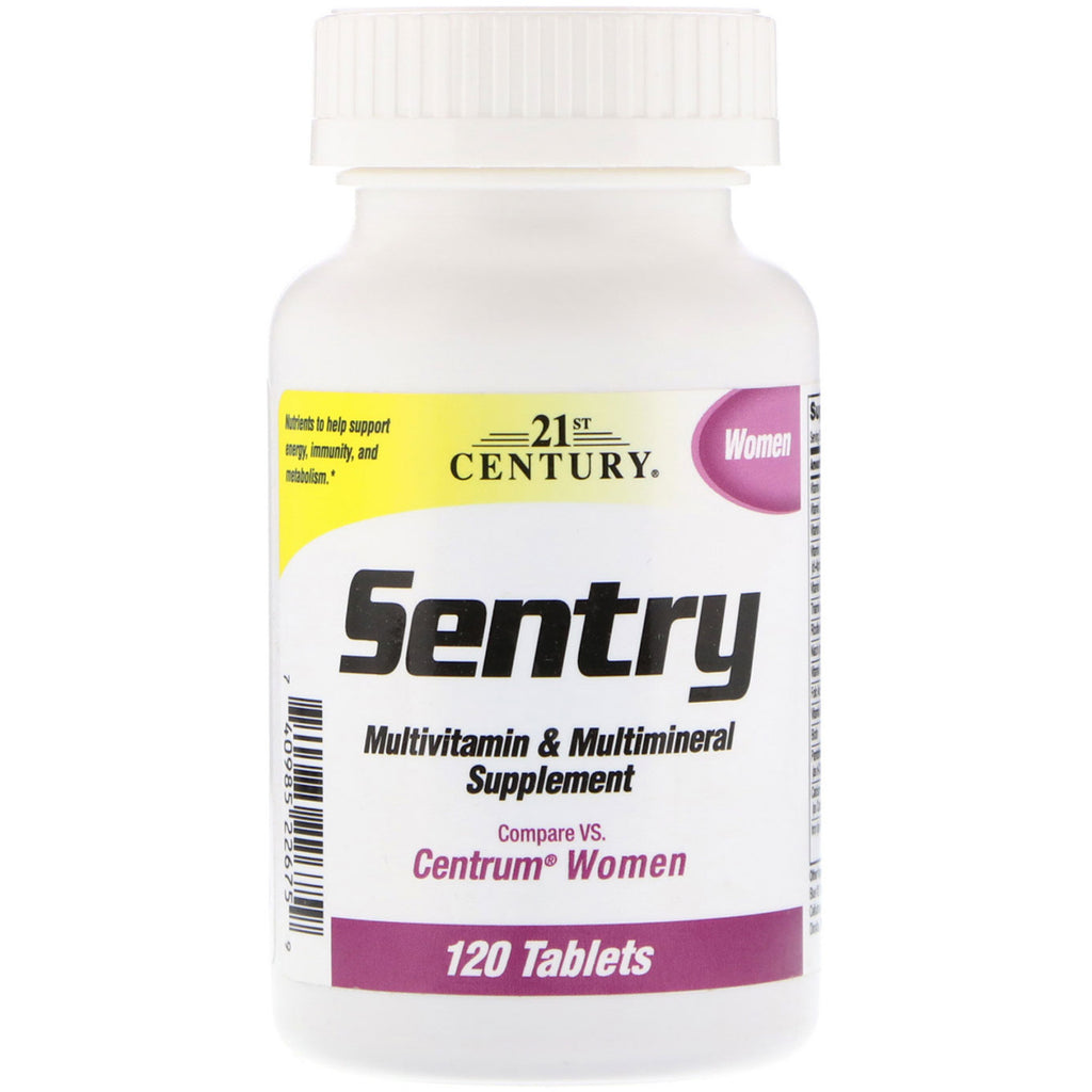 21st Century, Sentry Women، مكمل متعدد الفيتامينات والمعادن، 120 قرصًا