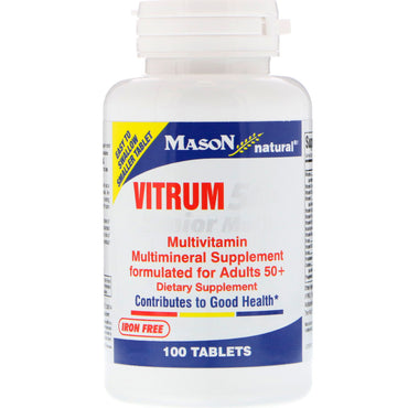 Mason Natural, Vitrum 50+ Senior Multi, 100 tabletas