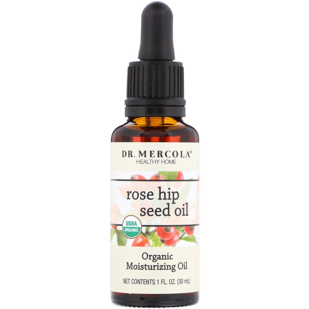 Dr. Mercola,  Moisturizing Oil, Rose Hip Seed Oil, 1 fl oz (30 ml)