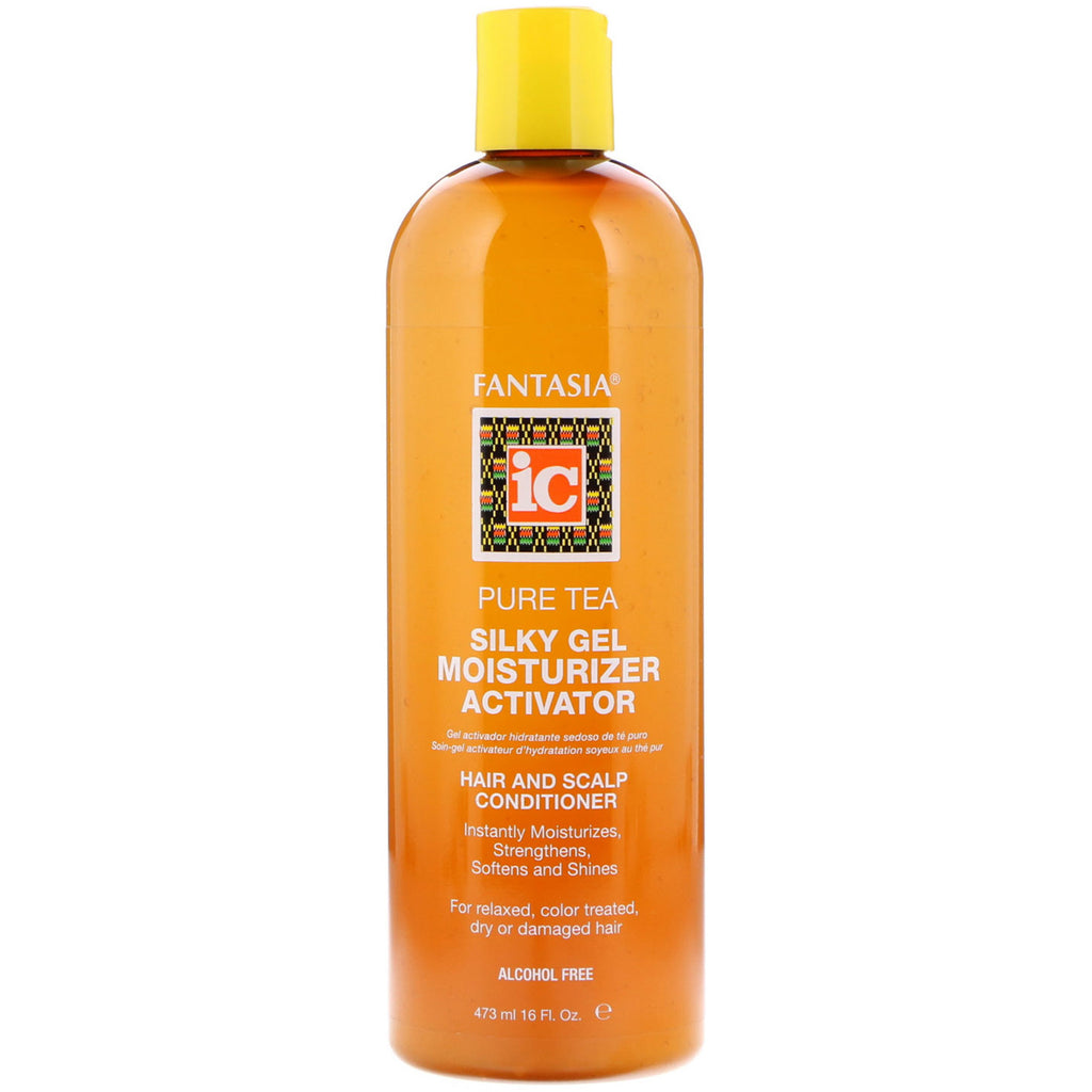 Fantasia, Activateur hydratant gel soyeux Pure Tea, après-shampooing cheveux et cuir chevelu, 16 fl oz (473 ml)