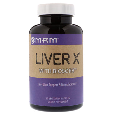 MRM, Liver X พร้อม BioSorb, แคปซูลมังสวิรัติ 60 แคปซูล