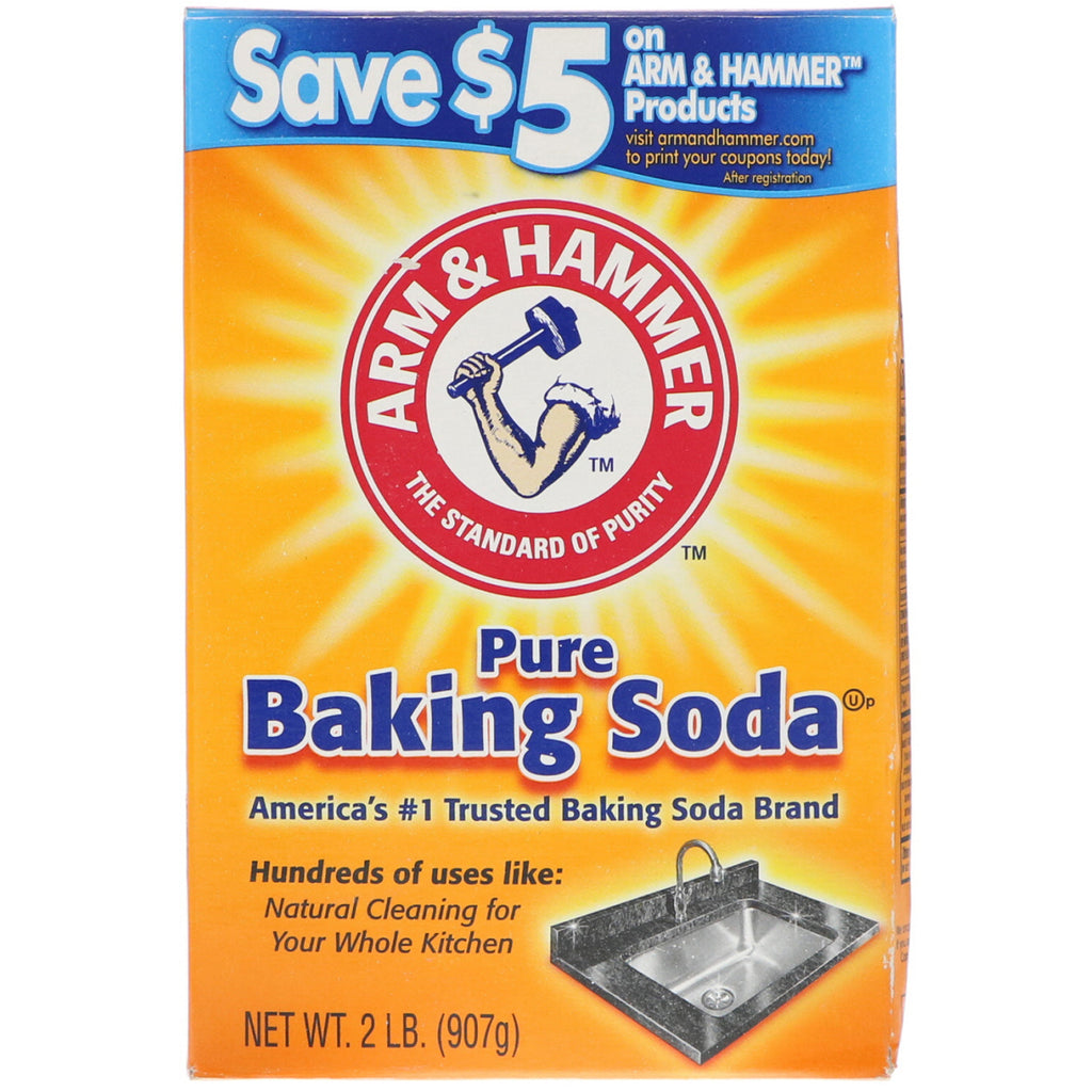 Arm & Hammer, Pure Baking Soda, 2 lb (907 g)