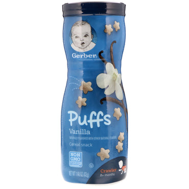 Gerber Puffs Cereal Snack Vainilla 8+ Meses 1.48 oz (42 g)