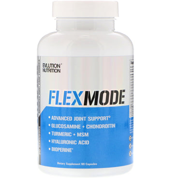 EVLution Nutrition, FlexMode, Formule avancée de soutien articulaire, 90 gélules