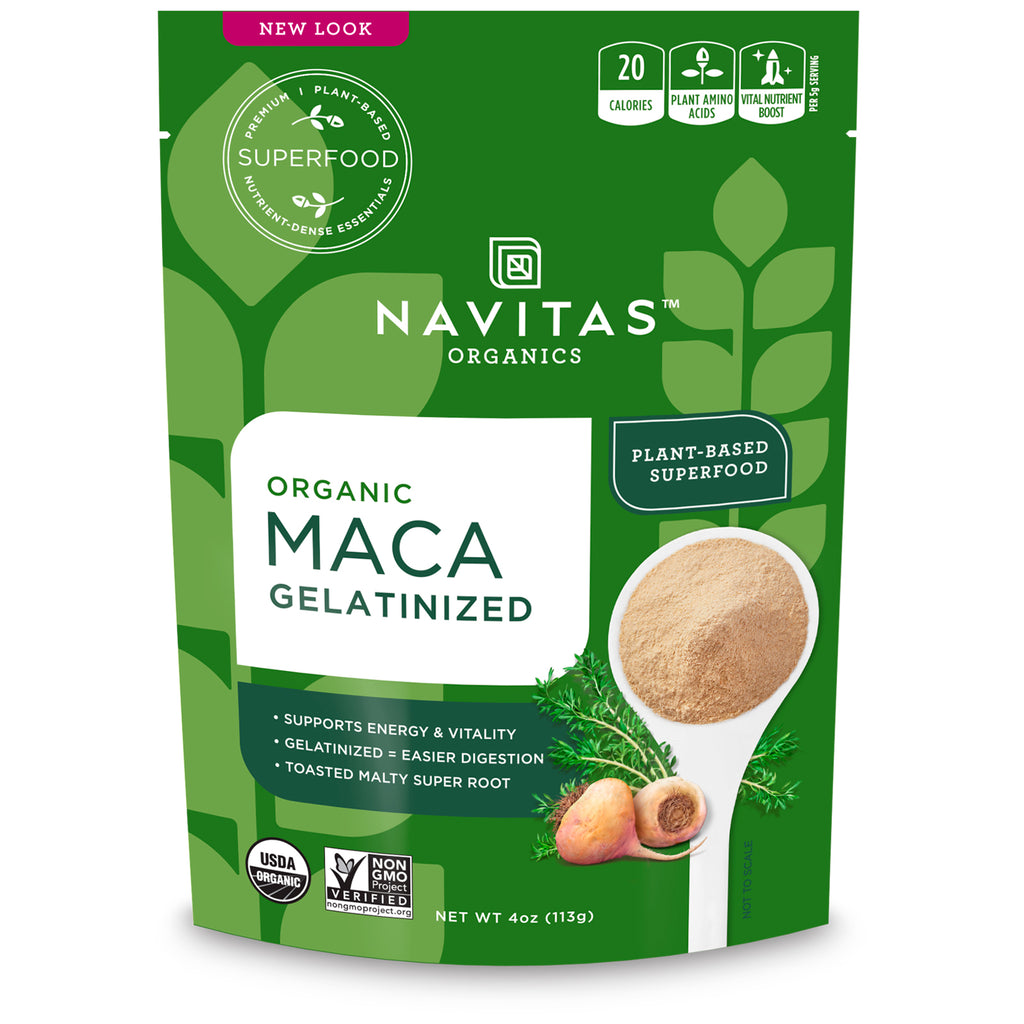 Navitas s, Maca, gegelatineerd, 4 oz (113 g)