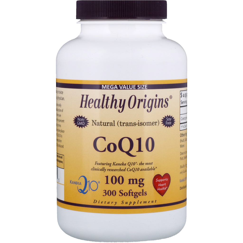 Healthy Origins, CoQ10, Kaneka Q10, 100 mg, 300 Softgels