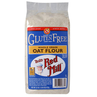 Bob's Red Mill, Whole Grain Oat Flour, Gluten Free, 22 oz (623 g)