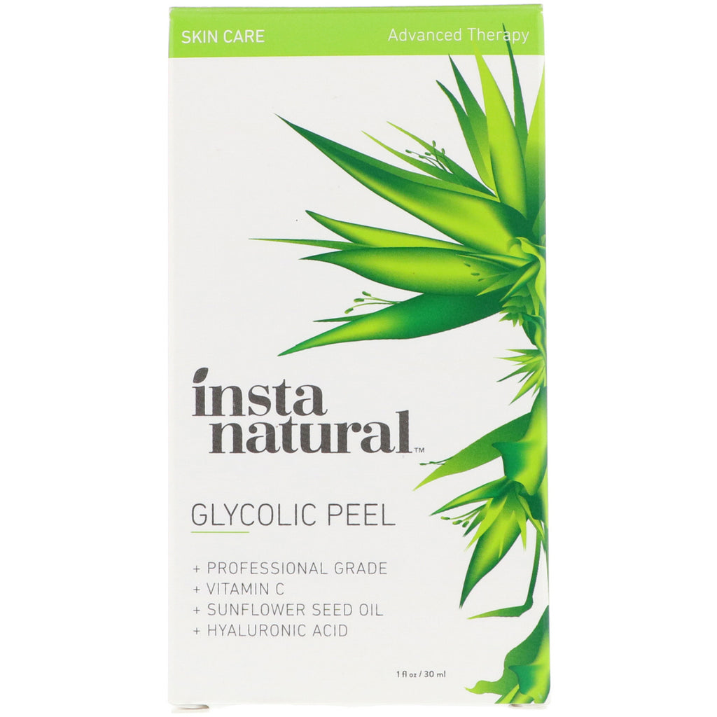 InstaNatural, Glycolic Peel, Anti-Aging Exfoliator with Vitamin C, 1 fl oz (30 ml)