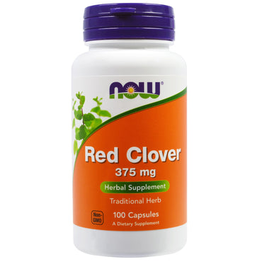 Now Foods, Red Clover, 375 mg, 100 Capsules