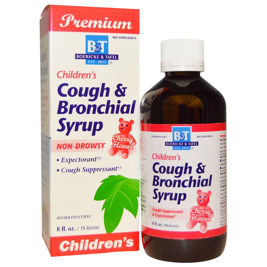 Boericke & Tafel, Premium Children's Cough & Bronchial Syrup, Cherry Flavor, 8 fl oz