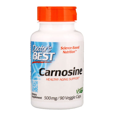 Doctor's Best, carnosina, 500 mg, 90 cápsulas vegetales