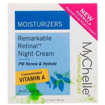 MyChelle Dermaceuticals, Crema de noche Remarkable Retinal, antienvejecimiento, 1,2 fl oz (35 ml)